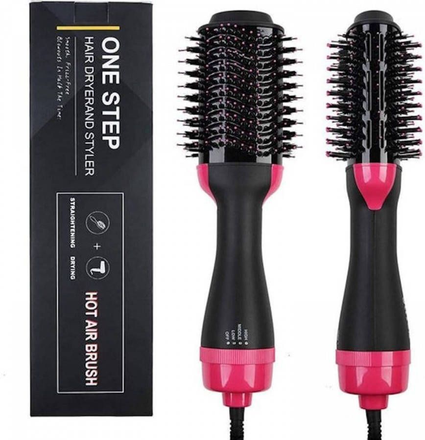 Beautylushh Dermarolling Professionele 3 In 1 Hair Dryer Föhnborstel Magic Brush
