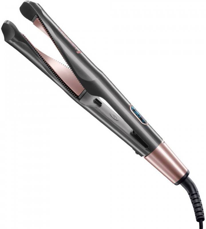 REMINGTON® Haarsteiler 'Curl & Straight Confidence S6606' Remington antraciet/roze