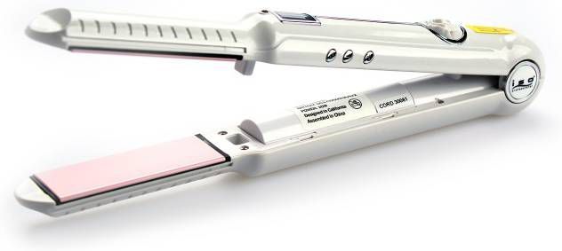 ISO Professional Cordless Hair Straightener Pink&amp, White