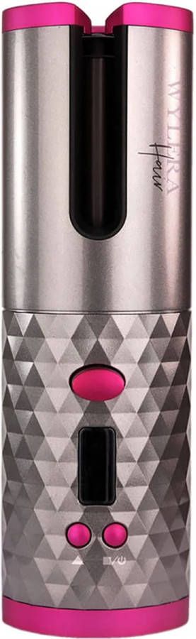 Haarshop Huismerk Wylera Dreamwave Wireless Hair Curler  Pink