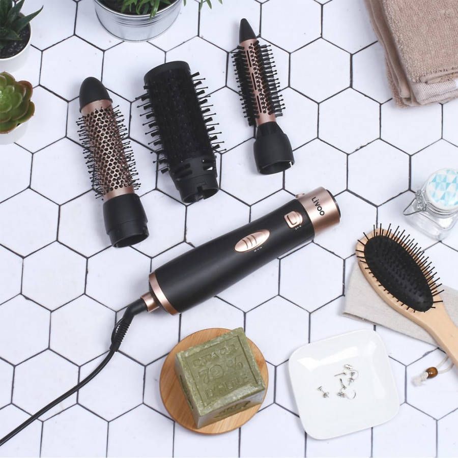 Livoo Fö, hnborstel 800 1000 W zwart