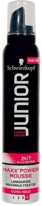 Schwarzkopf Junior Power Styling Maxx Power L4 haarmousse 6x 200ml multiverpakking